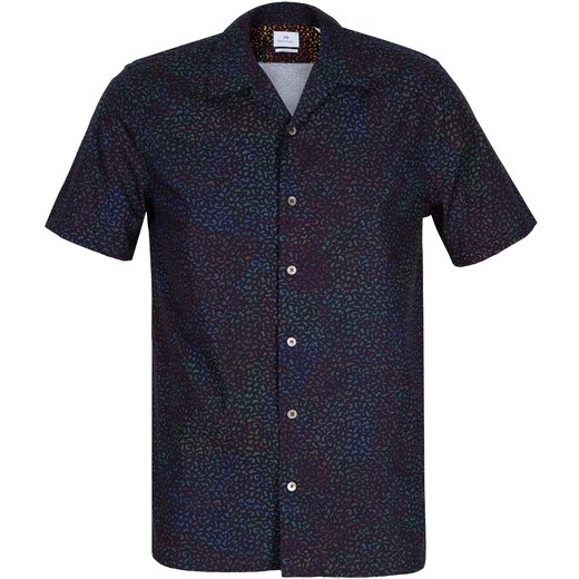 Slim Classic Fit Brains Print Casual Shirt-shirts-Fifth Avenue Menswear