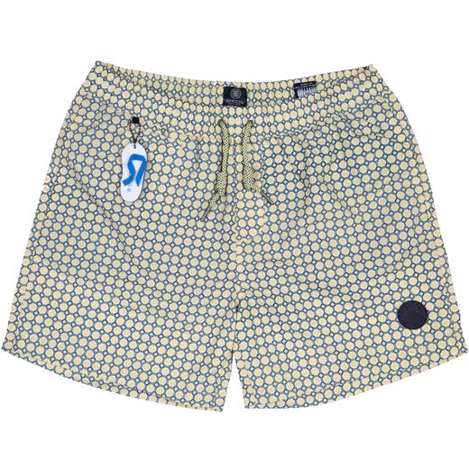 Geometric Print Swim Shorts-holiday-Fifth Avenue Menswear