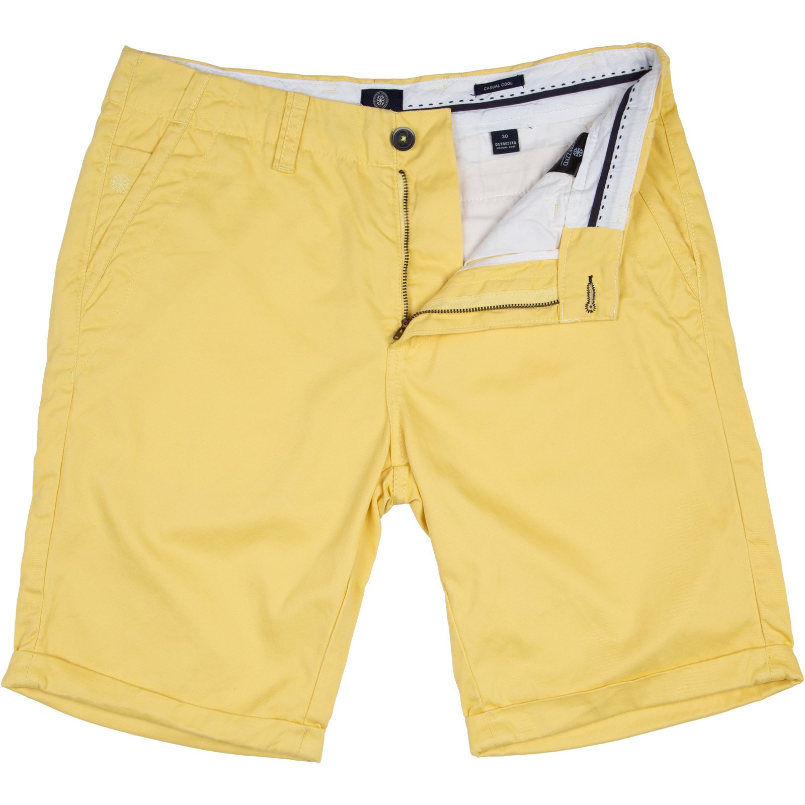 Presley Bright Cotton Chino Shorts - On 