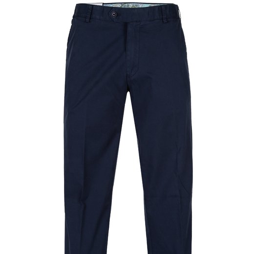Oslo Luxury Stretch Cotton Fine Twill Travel Chino-trousers-Fifth Avenue Menswear