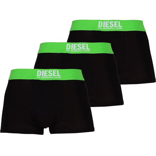 Damian 3 Pack Green Waistband Stripe Trunks-underwear & sleepwear-Fifth Avenue Menswear