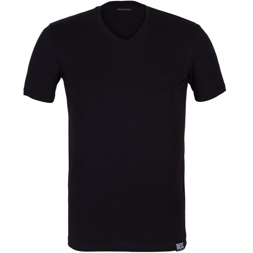 Slim Fit Michael Black V-Neck T-Shirt-t-shirts & polos-Fifth Avenue Menswear