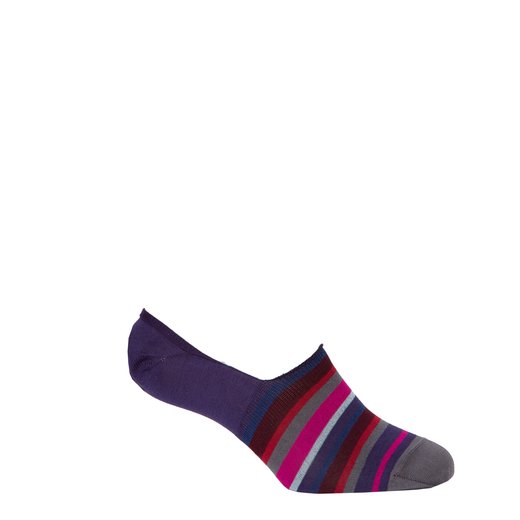 Colourful Stripe No Show Loafer Socks-new online-Fifth Avenue Menswear