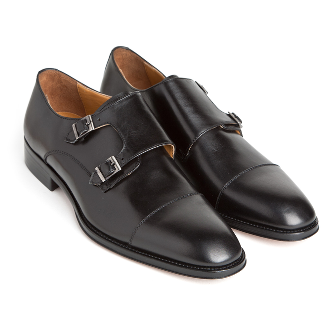 Brodie Double Buckle Monk Dress Shoe