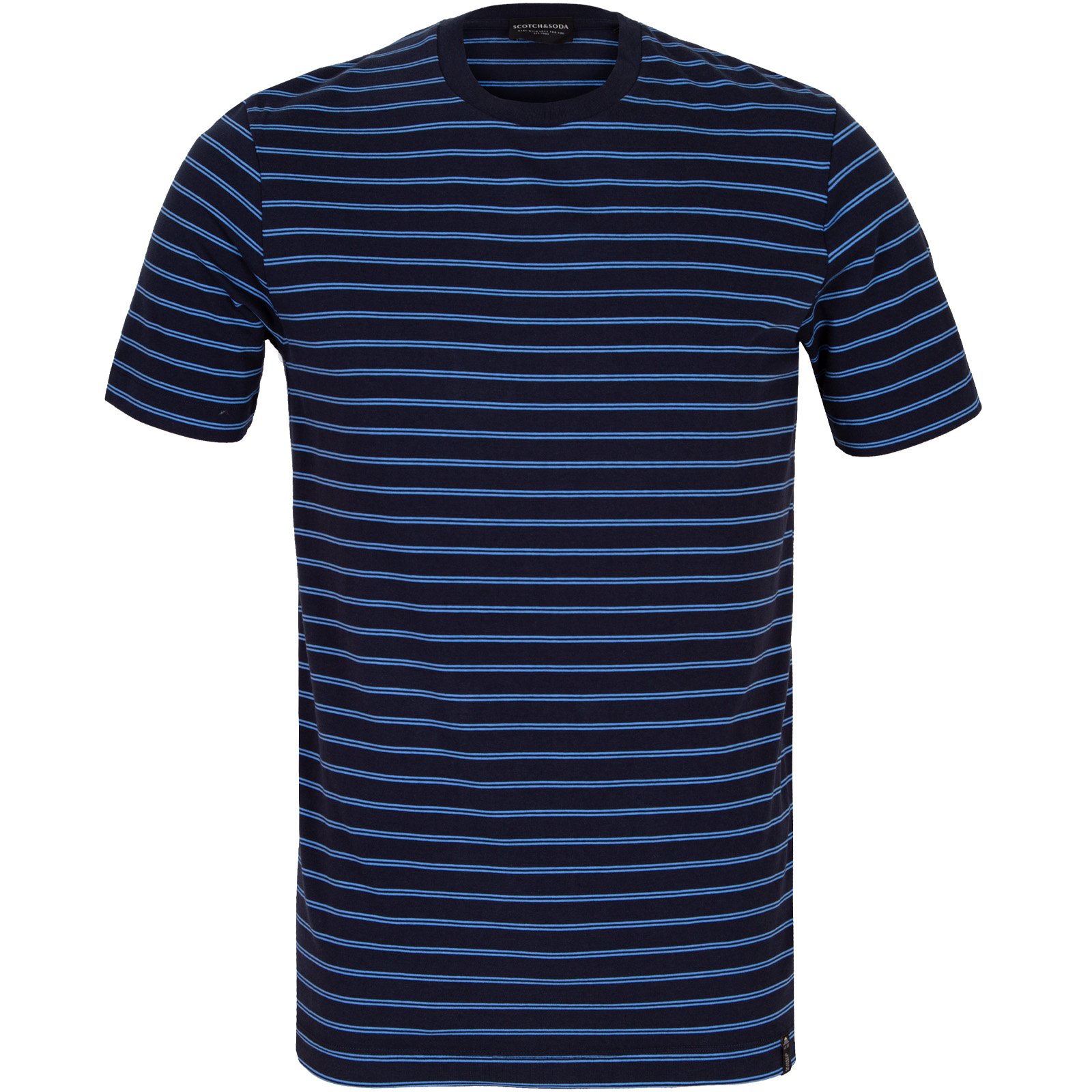 Crew Neck Stripe T-Shirt - T-Shirts & Polos-Short Sleeve T's : Fifth ...