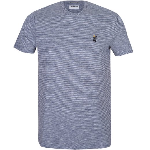 Slim Fite Slub Yarn Dye Stripe T-Shirt-t-shirts & polos-Fifth Avenue Menswear
