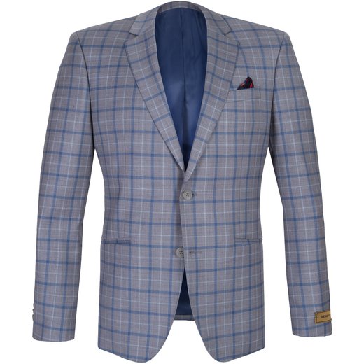 Jack Windowpane Check Blazer-on sale-Fifth Avenue Menswear