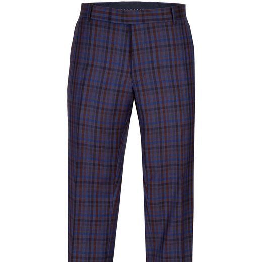 Razor Bold Check Wool Dress Trouser-on sale-Fifth Avenue Menswear