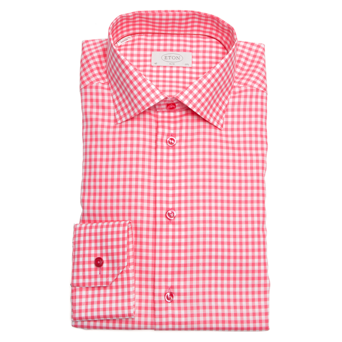 Luxury Cotton Check Dress Shirt - ETON 2013AW-C : Shirts-Dress : Fifth ...
