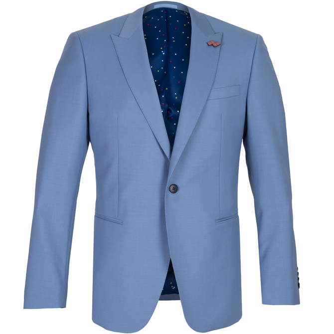 Ionic Light Blue Wool Suit
