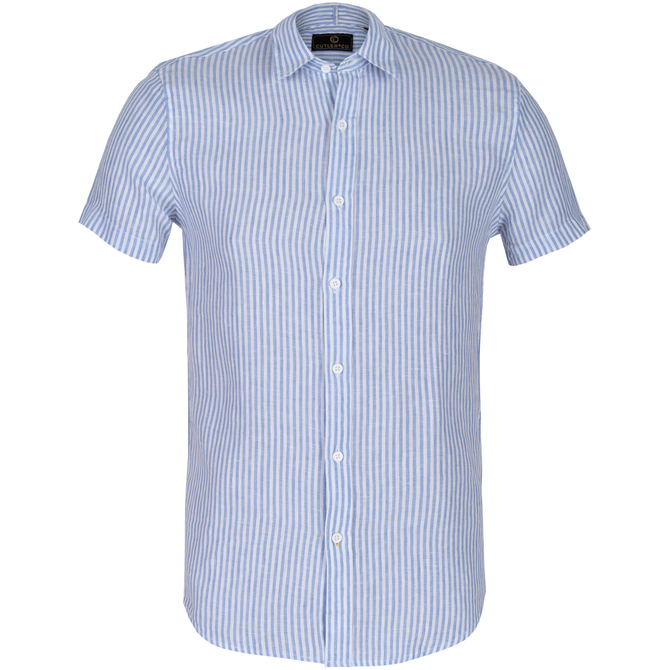 Brent Stripe Cotton & Linen Casual Shirt