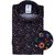Navy Chairs Print Texta Cotton Casual Shirt