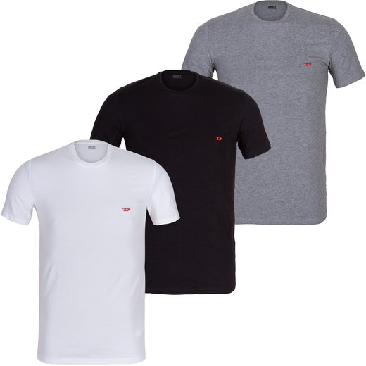 Randal 3 Pack Of Stretch Cotton T-Shirts-new online-Fifth Avenue Menswear