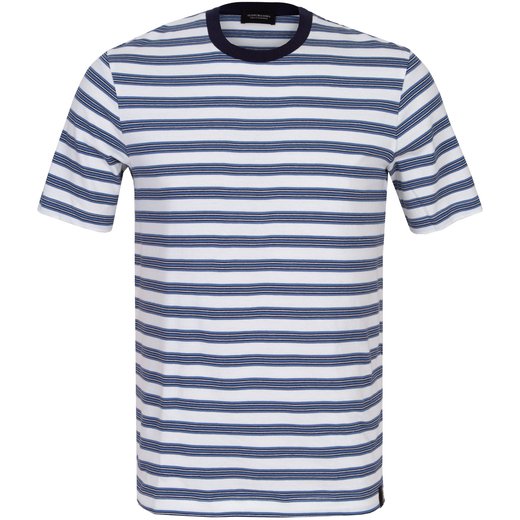 Stripe Crew Neck T-Shirt-on sale-Fifth Avenue Menswear