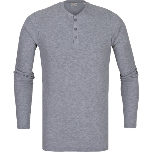 Heavy Slub Henley Long Sleeve T-Shirt-on sale-Fifth Avenue Menswear