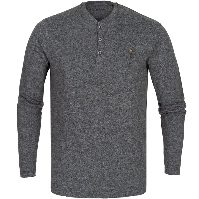 Two Colour Long Sleve Henley