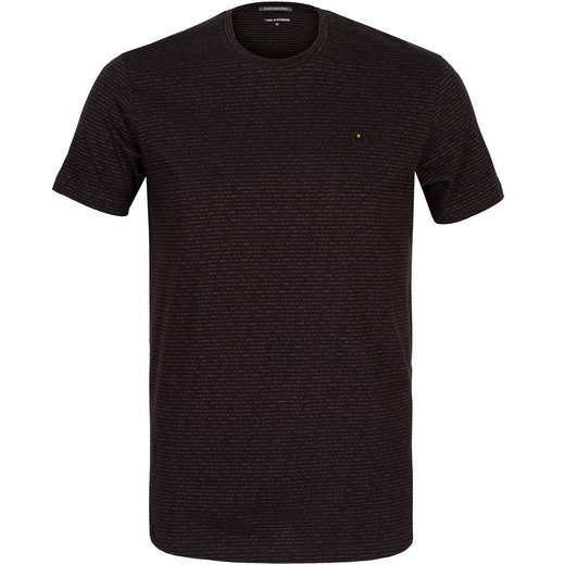 Slim Fit 2 Colour Jacquard T-Shirt-new online-Fifth Avenue Menswear