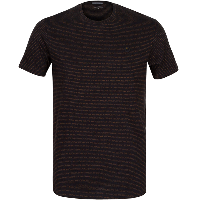 Slim Fit 2 Colour Jacquard T-Shirt