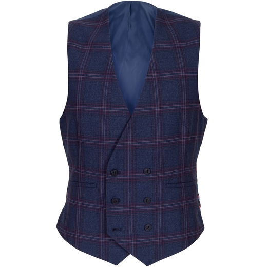 Slim Fit Jeremy Check Waistcoat-on sale-Fifth Avenue Menswear
