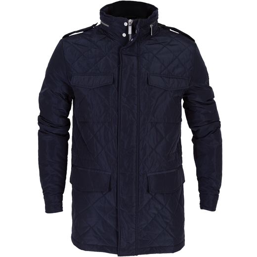 Navy Quilted Field Jacket-on sale-Fifth Avenue Menswear