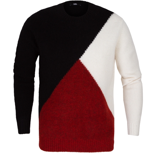Luxury Chunky Knit Panel Pullover-on sale-Fifth Avenue Menswear