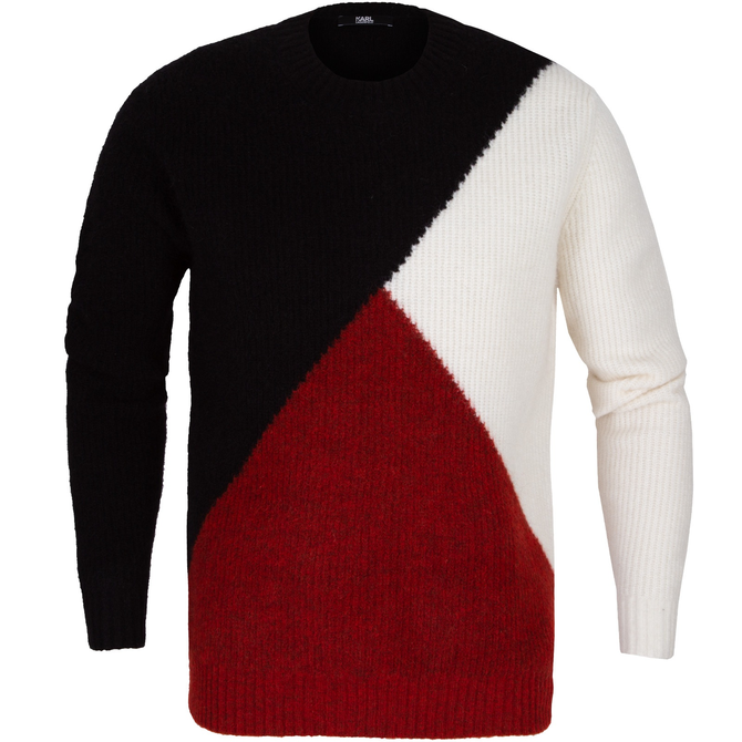 Luxury Chunky Knit Panel Pullover