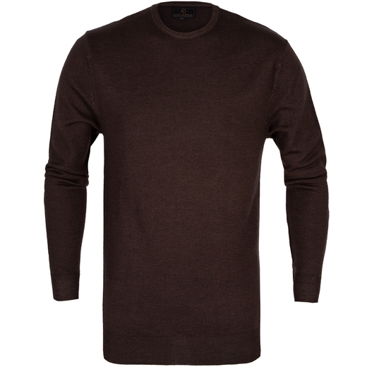 Dylan Garment Dyed Crew Neck Merino Pullover-knitwear-Fifth Avenue Menswear