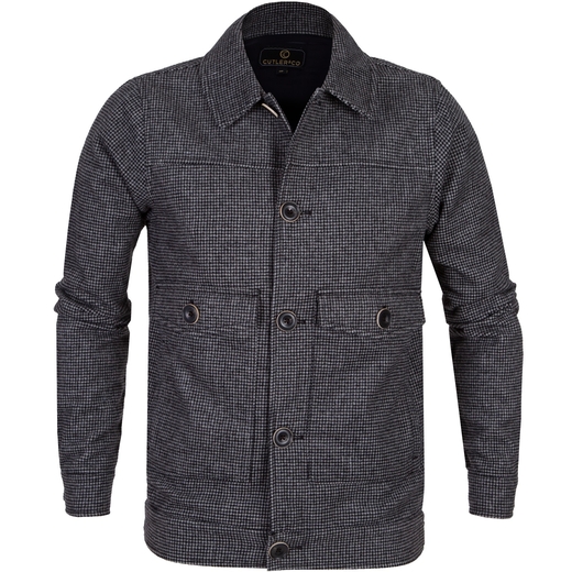 Jackson Wool Blend Houndstooth Trucker jacket-new online-Fifth Avenue Menswear