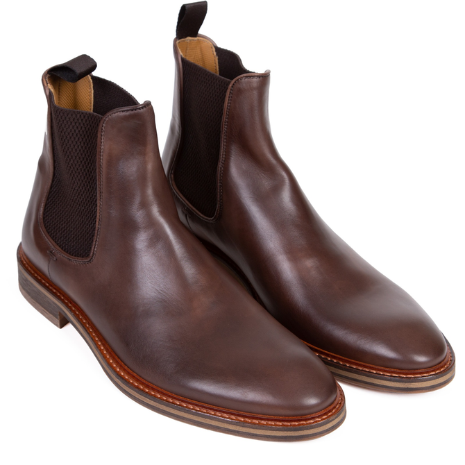 Vinny Riviera Leather Chelsea Boots