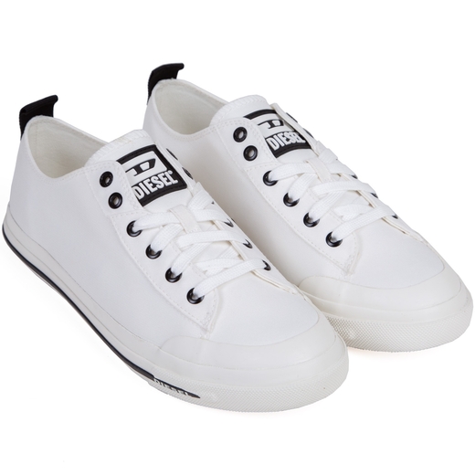 Astico White Canvas Sneakers-new online-Fifth Avenue Menswear