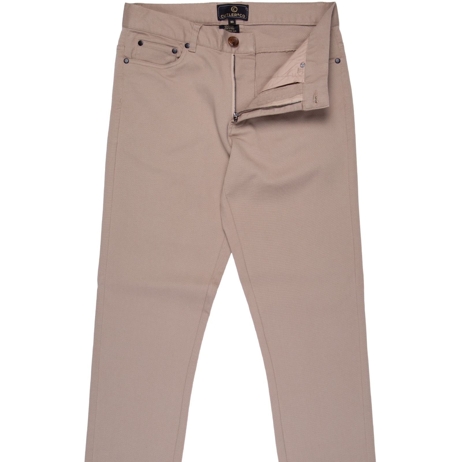 New Terry Slim Fit 5 Pocket Stretch Cotton Twill - Trousers-Casual ...