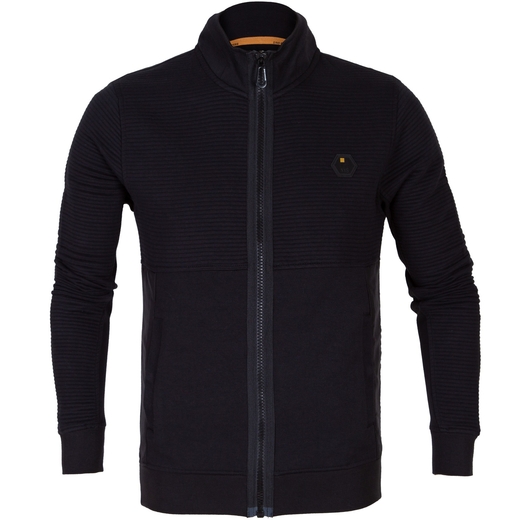 Zip-up Ribbed Panels Sweatshirt Jacket-on sale-Fifth Avenue Menswear