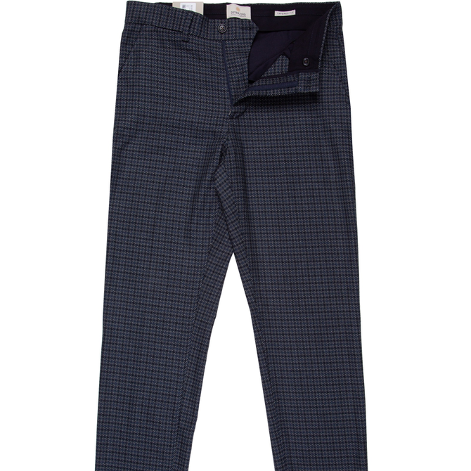 Lancaster Tapered Fit Stretch Playing Dots Trousers - Trousers-Casual ...
