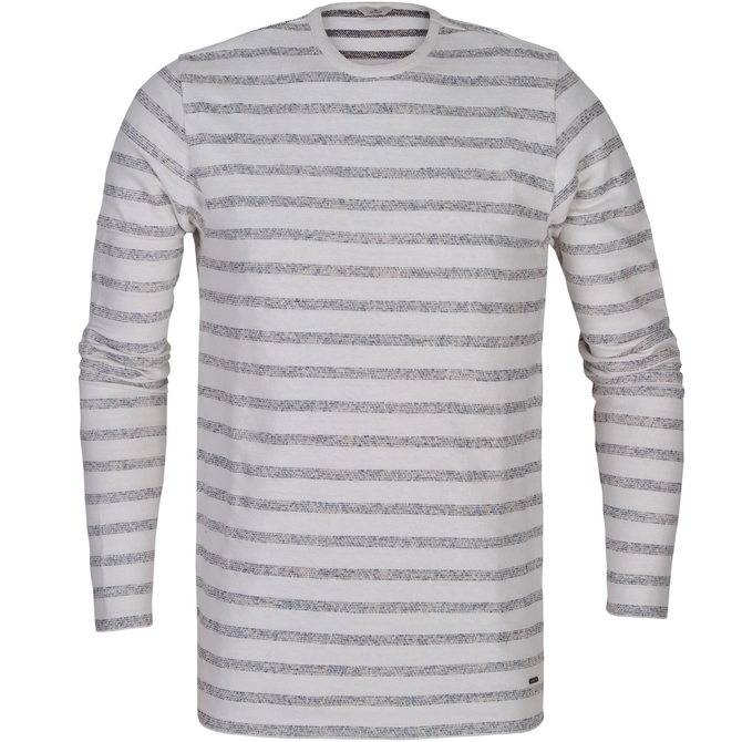 Slim Fit Naps Stripe Heavy Cotton T-Shirt