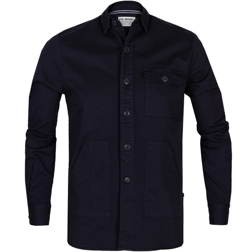 Stretch Cotton Drill Overshirt Jacket-on sale-Fifth Avenue Menswear