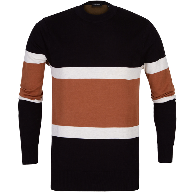 Wide Stripe Cotton Pullover
