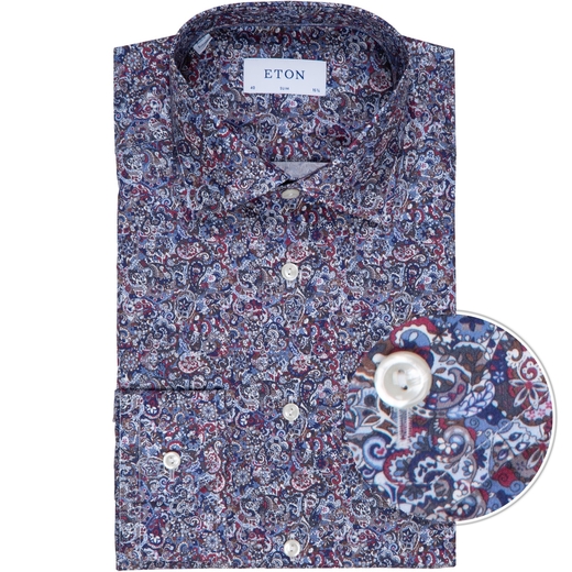 Slim Fit Paisley Print Dress Shirt-new online-Fifth Avenue Menswear