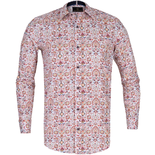 Blake Regal Floral Print Stretch Cotton Shirt-on sale-Fifth Avenue Menswear