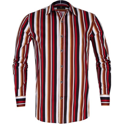 Blake Bold Stripe Stretch Cotton Shirt-on sale-Fifth Avenue Menswear