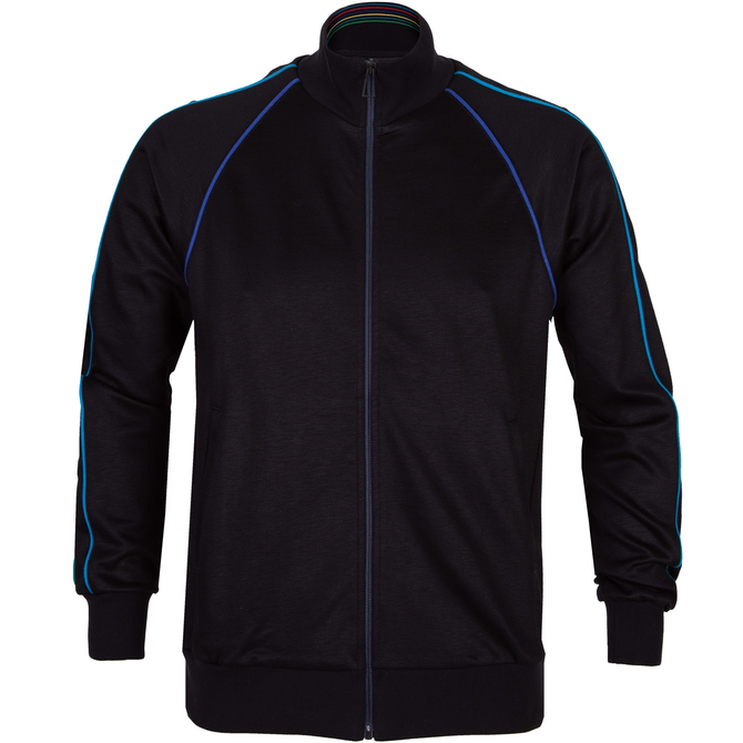 Zip-Up Track Top With Colour Seam Detail