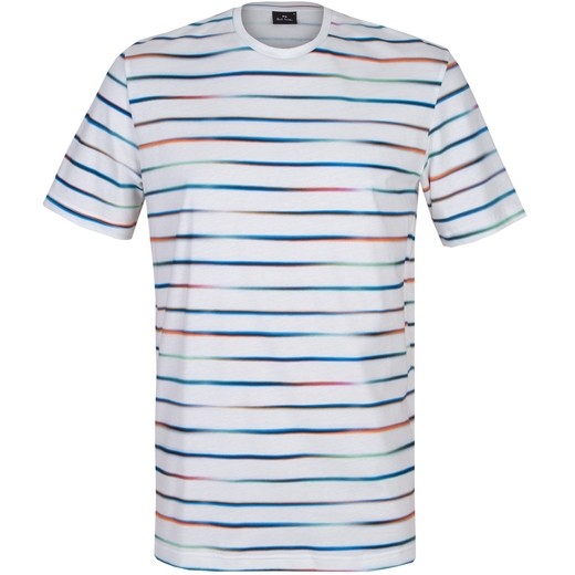 Multi-coloured Mini Stripe T-Shirt-new online-Fifth Avenue Menswear