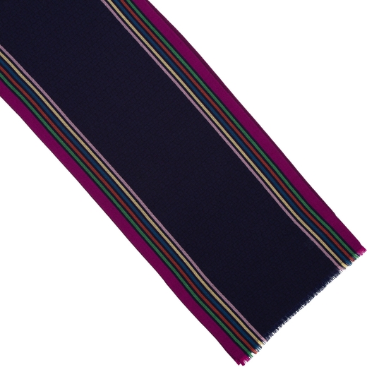 Wool Blend Edge Stripe Scarf-new online-Fifth Avenue Menswear