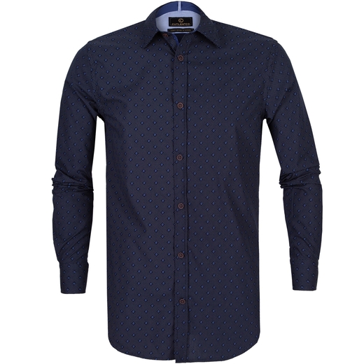 Clint Geometric Dots Print Shirt-on sale-Fifth Avenue Menswear