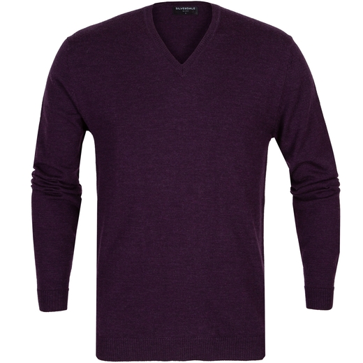 Fine Merino Wool V-Neck Pullover-new online-Fifth Avenue Menswear