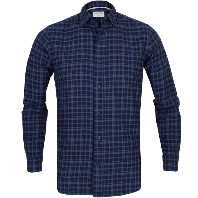 Roma Soft Flannel Check Casual Cotton Shirt