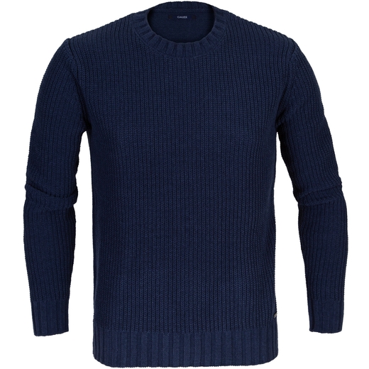 Chunky Cable Knit Pullover With Velvet Finish-on sale-Fifth Avenue Menswear