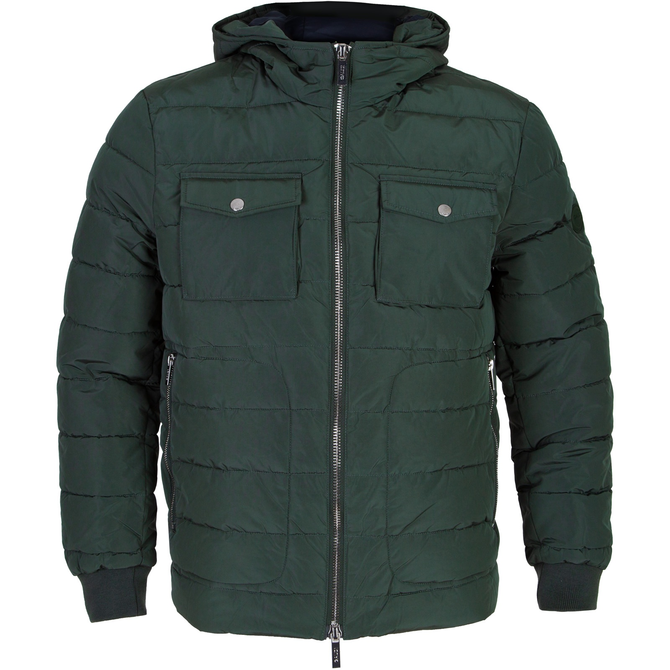 Quilted Puffer Jacket With Hood