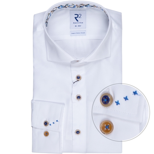 White Luxury Cotton Twill Dress Shirt-new online-Fifth Avenue Menswear