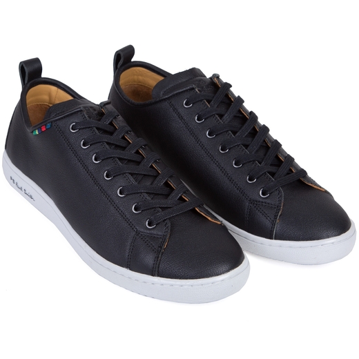Miyata Black Leather Sneakers-new online-Fifth Avenue Menswear
