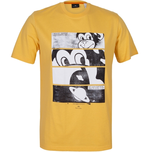 Organic Cotton Monkey Comic Strip Print T-Shirt-new online-Fifth Avenue Menswear